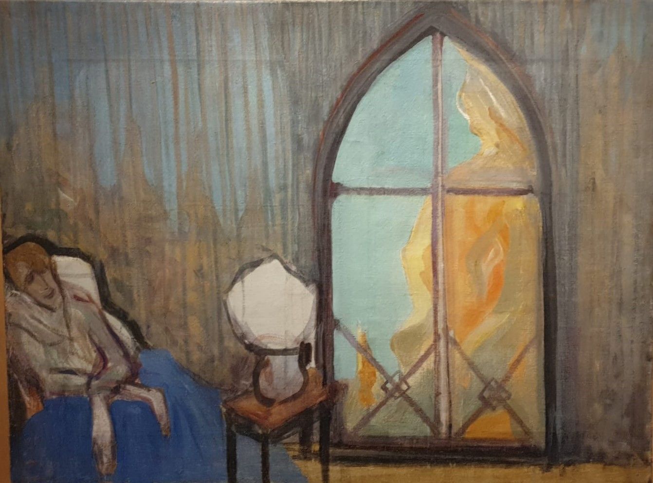Михаил Матюшин Осенний сон 1912 холст, темпера