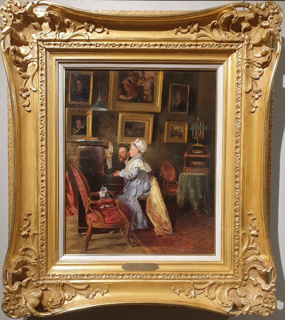 Маковский В.Е. В четыре руки 1908-1911 холст, масло