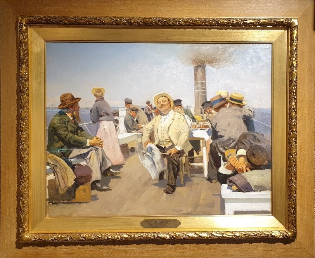 Маковский В.Е. На пароходе 1900-е холст, масло