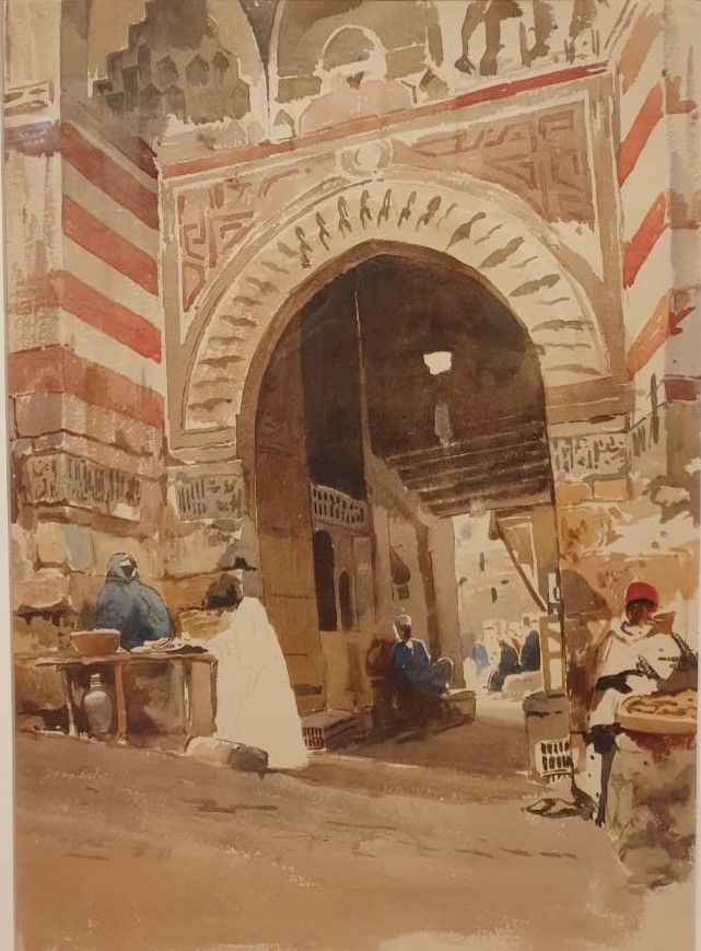 Константин Маковский Каир Середина 1870-х бумага, акварель