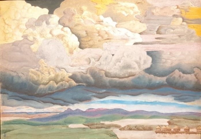 Николай Рерих Небесный бой, 1915-1916 гг