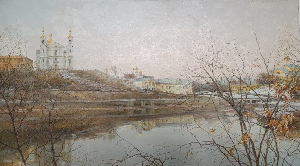 Олег Тимошин Весна в городе 2011 холст, масло