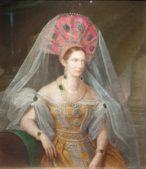 А.Малюков Портрет императрицы Александры Федоровны 1836 холст, масло