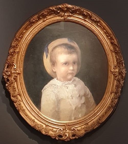 Екатерина Николаевна Лансере (Бенуа) Портрет Жени Лансере картон, масло