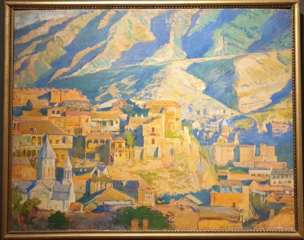 Е.Е.Лансере Тифлис. Авлабар 1925 холст, темпера