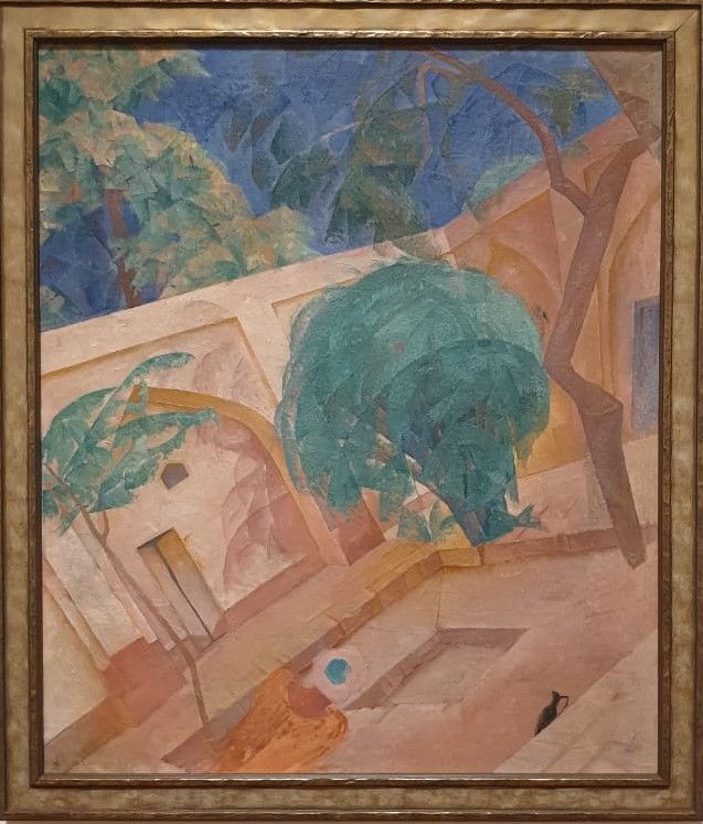 Александр Самохвалов Самаркандский дворик. Худжар 1921 холст, масло