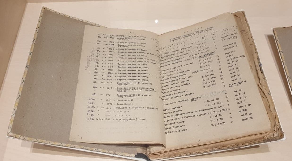 Эвакуационные списки экспонатов 24 июня 1941