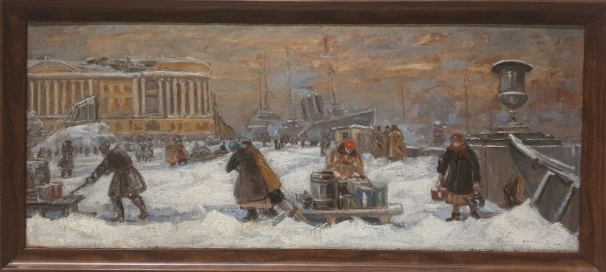 Василий Кучумов За водой 1942 холст, масло