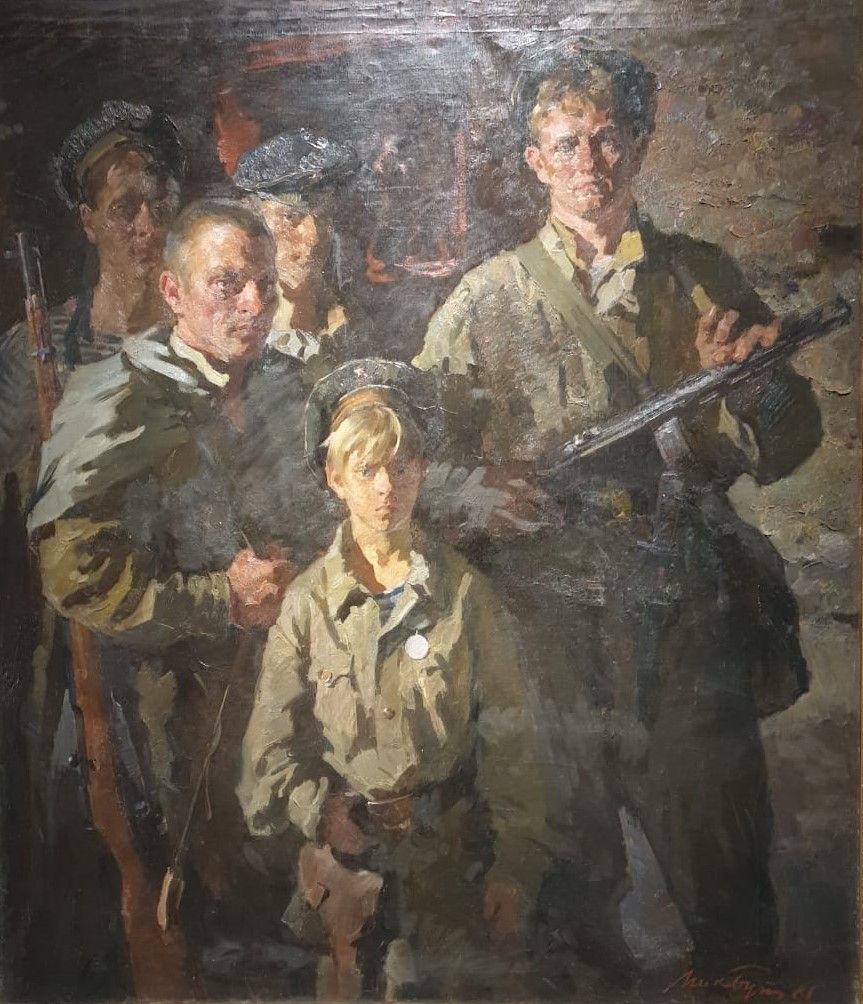Николай Бут Филиппок из бригады разведки 1981 холст, масло