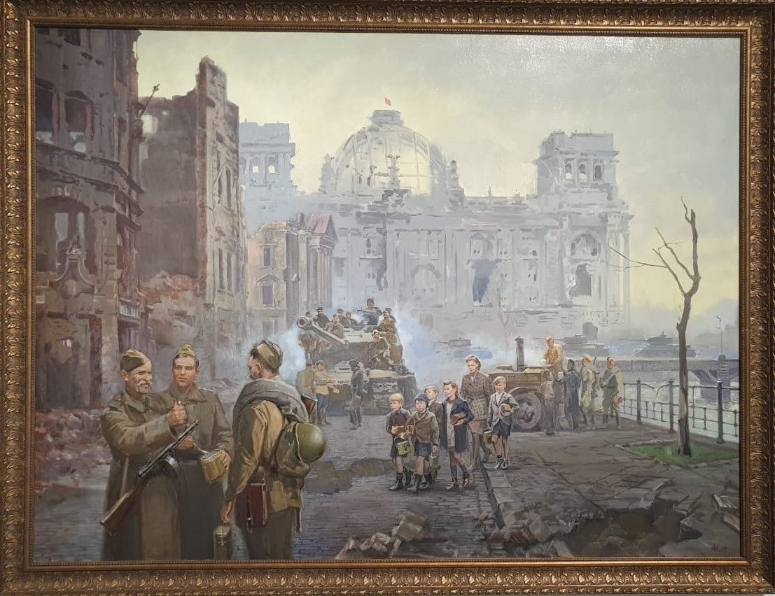 Александр Ананьев Берлин Май 1945 Холст, масло 2014