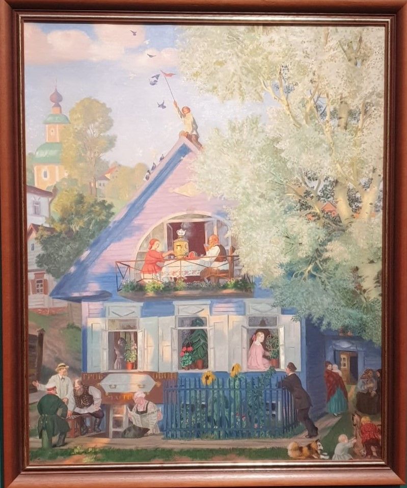 Голубой домик 1920 холст, масло