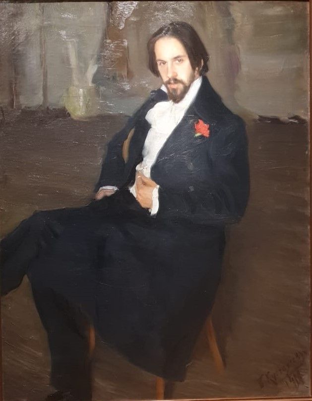 Портрет художника И.Я.Билибина 1901 холст, масло