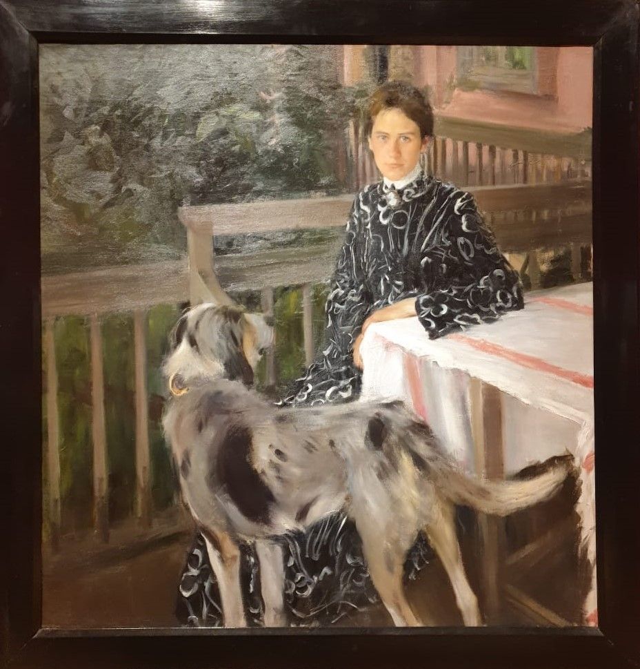 Портрет Ю.Е.Кустодиевой 1903 холст, масло