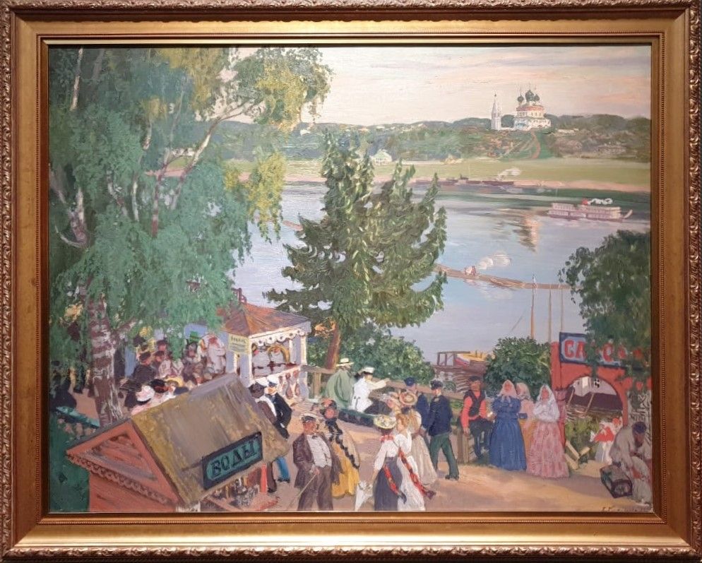 Гулянье на Волге 1909 холст, масло