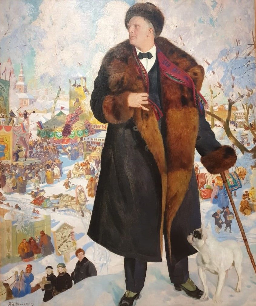 Портрет Ф.И.Шаляпина 1921 холст, масло