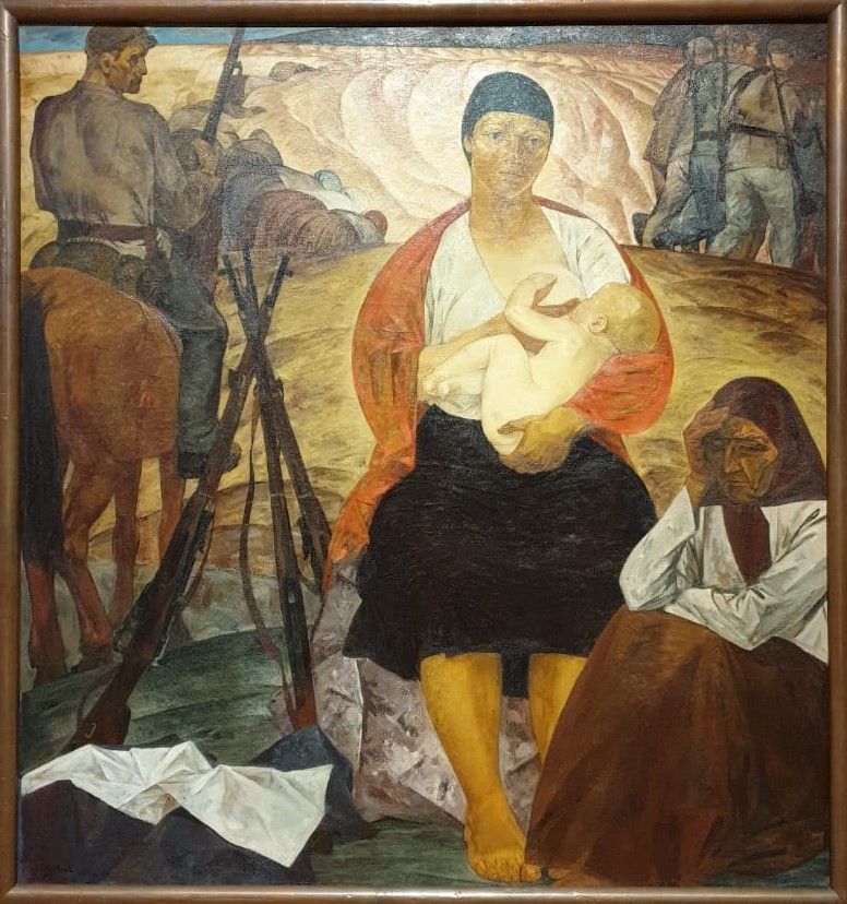 Михаил Савицкий Партизанская мадонна 1967 холст, масло