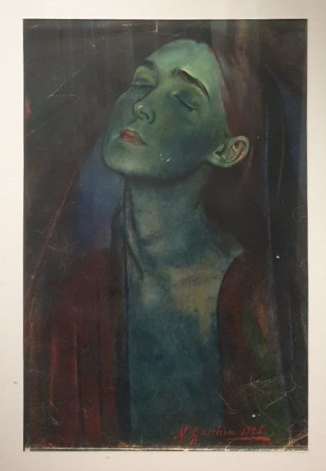 Н.М.Гущин Меланхолия 1925 гелиогравюра