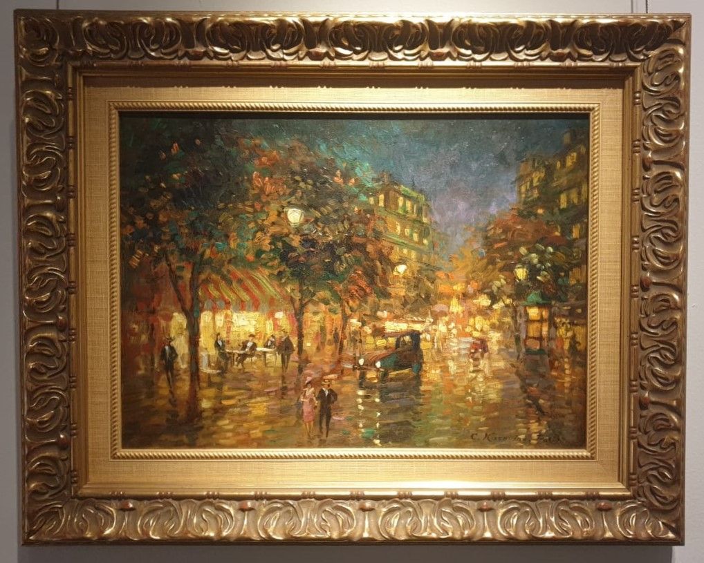 К Коровин Парижский пейзаж начало 1930-х холст, масло