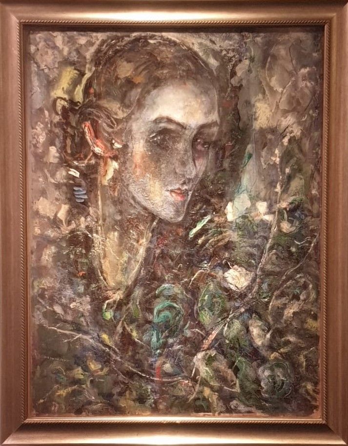 Н.М.Гущин Портрет жены художника 1920-е холст, масло
