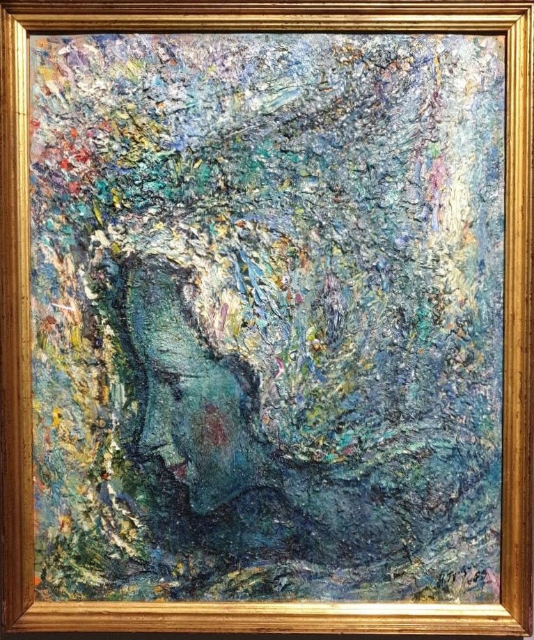 Н.М.Гущин Вечная юность 1959 картон, масло