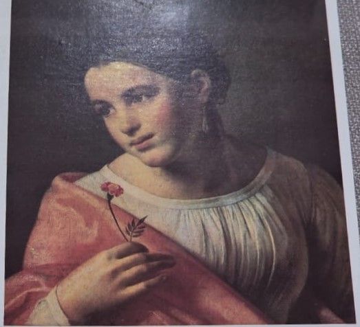 Кипренский Орест Адамович (1782-1836) Бедная Лиза. На сюжет одноименной повести Н.М.Карамзина. Почтовая открытка. 1987