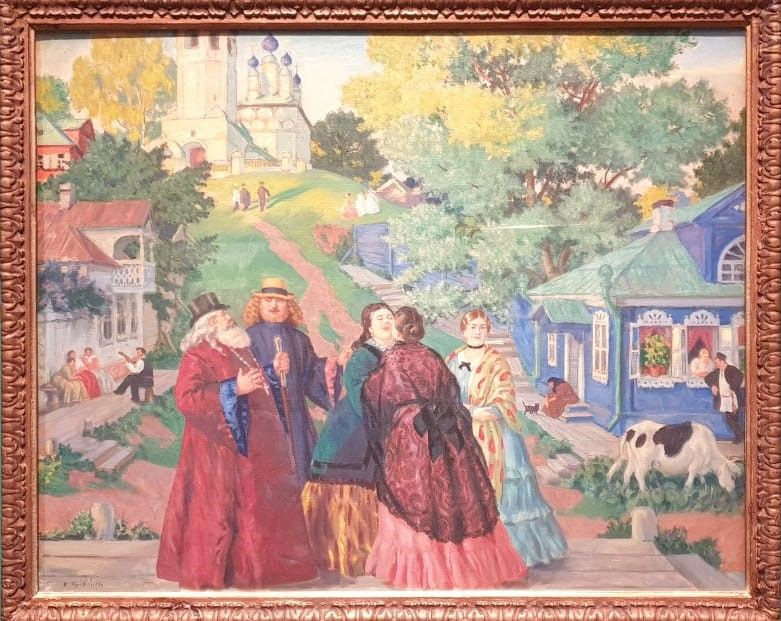 Встреча (Пасхальный день). 1917 холст, масло