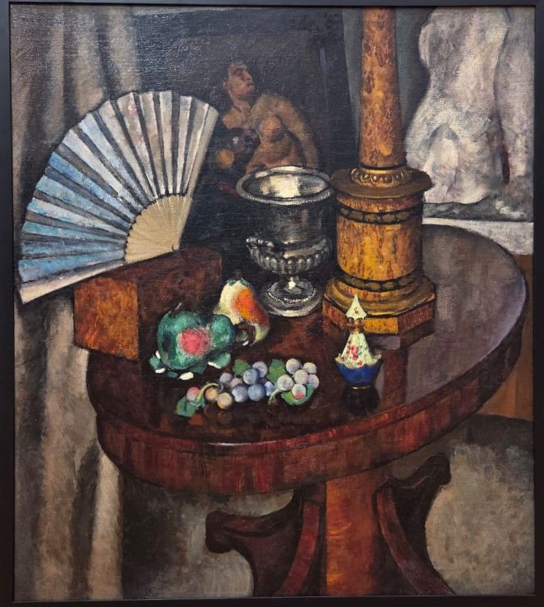 Натюрморт с веером. 1922. холст, масло