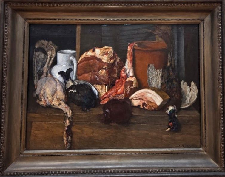 Снедь московская.Мясо, дичь. 1924. холст, масло
