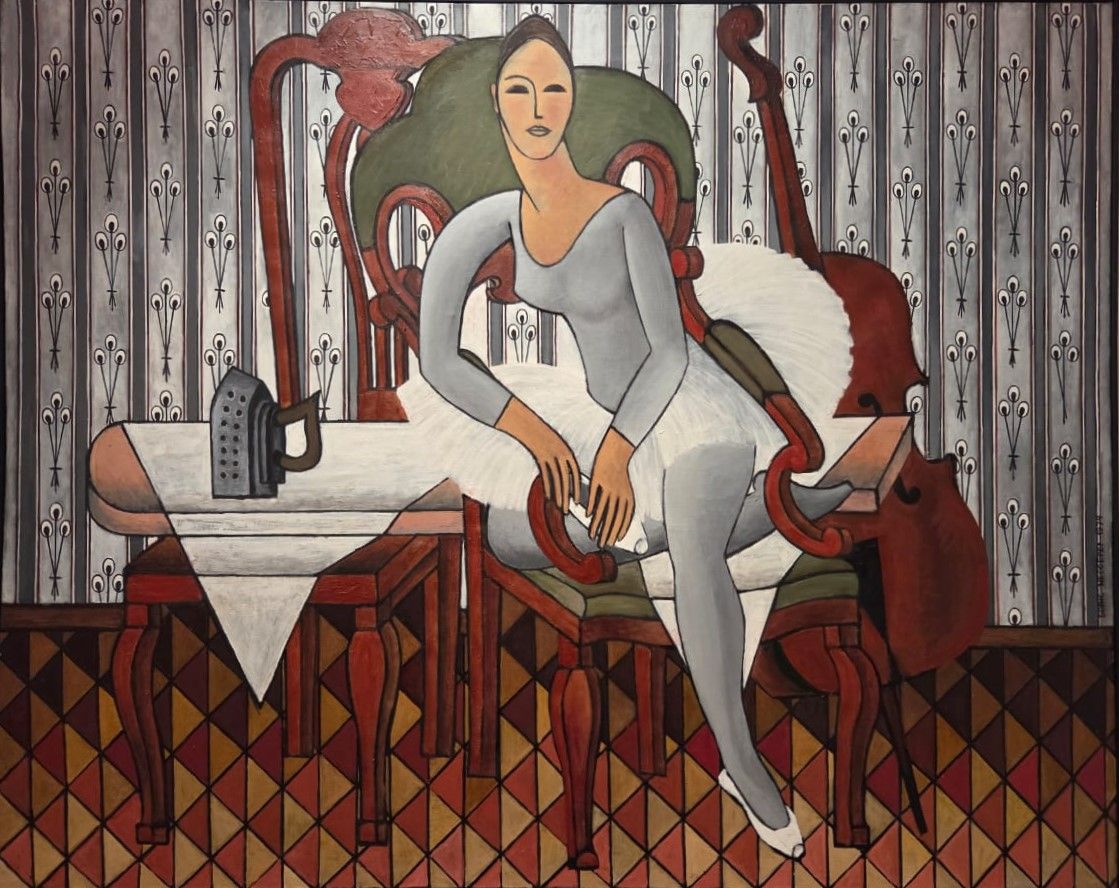 Балерина с виолончелью. 1974 холст, масло