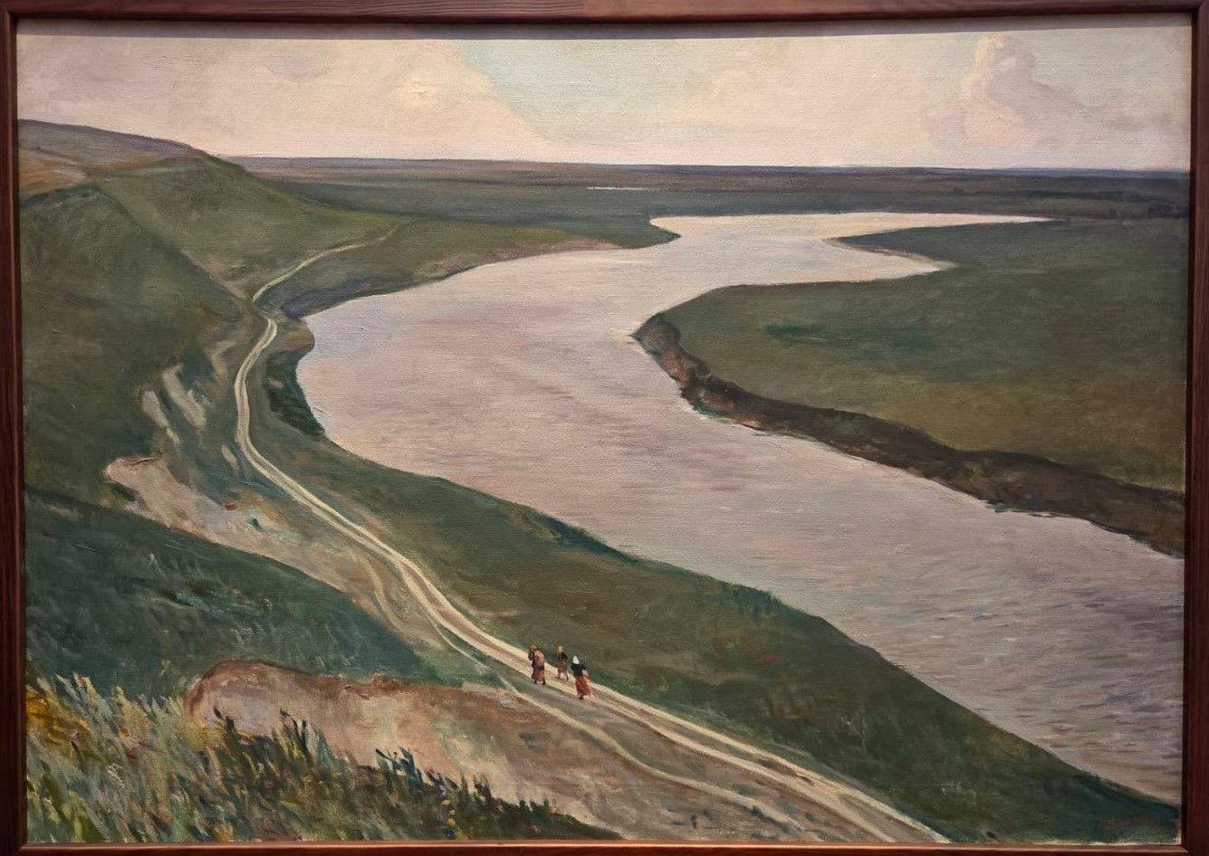 Под Курском. Река Тускарь. 1945, холст, масло