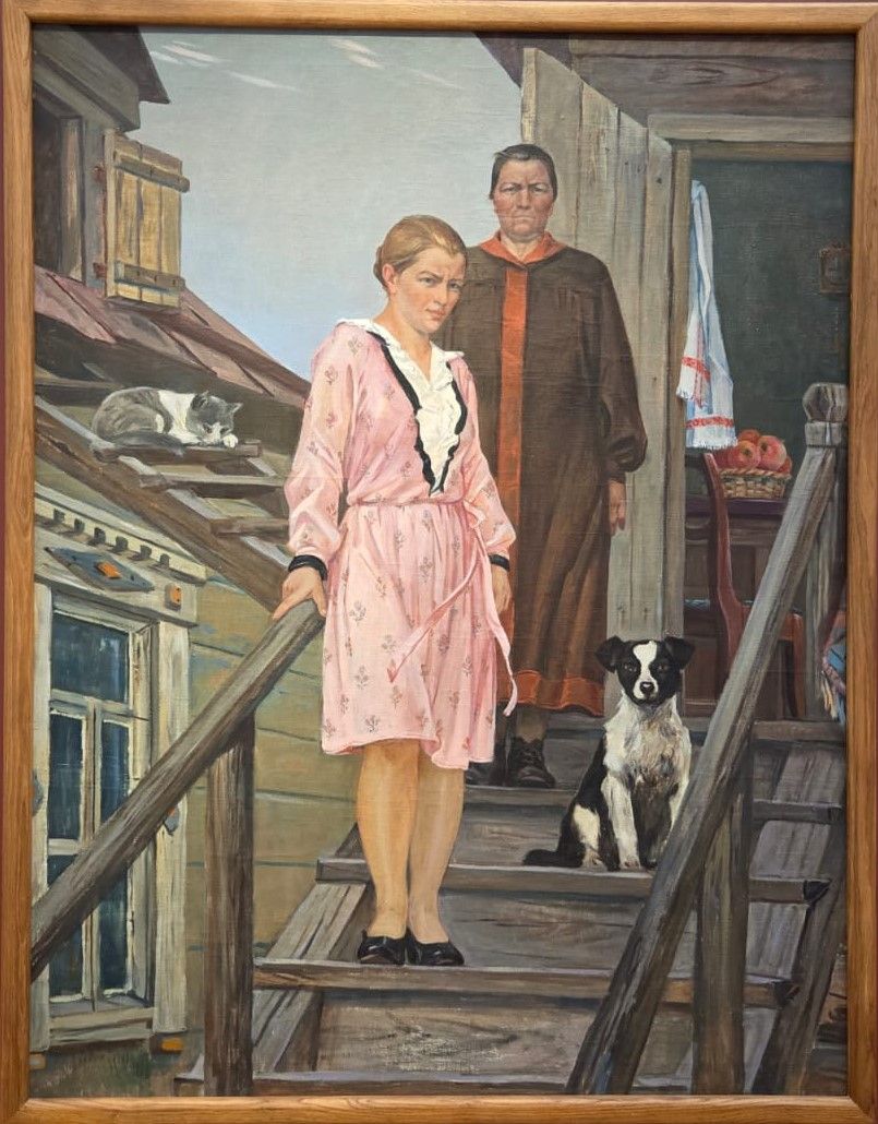 Мать и сестра. 1954. холст, масло