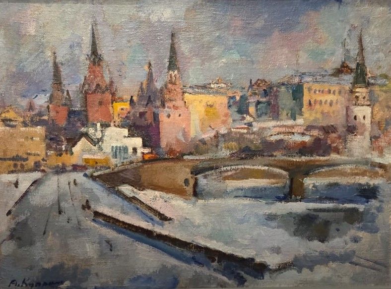 Александр Куприн Москва 1922 холст, масло