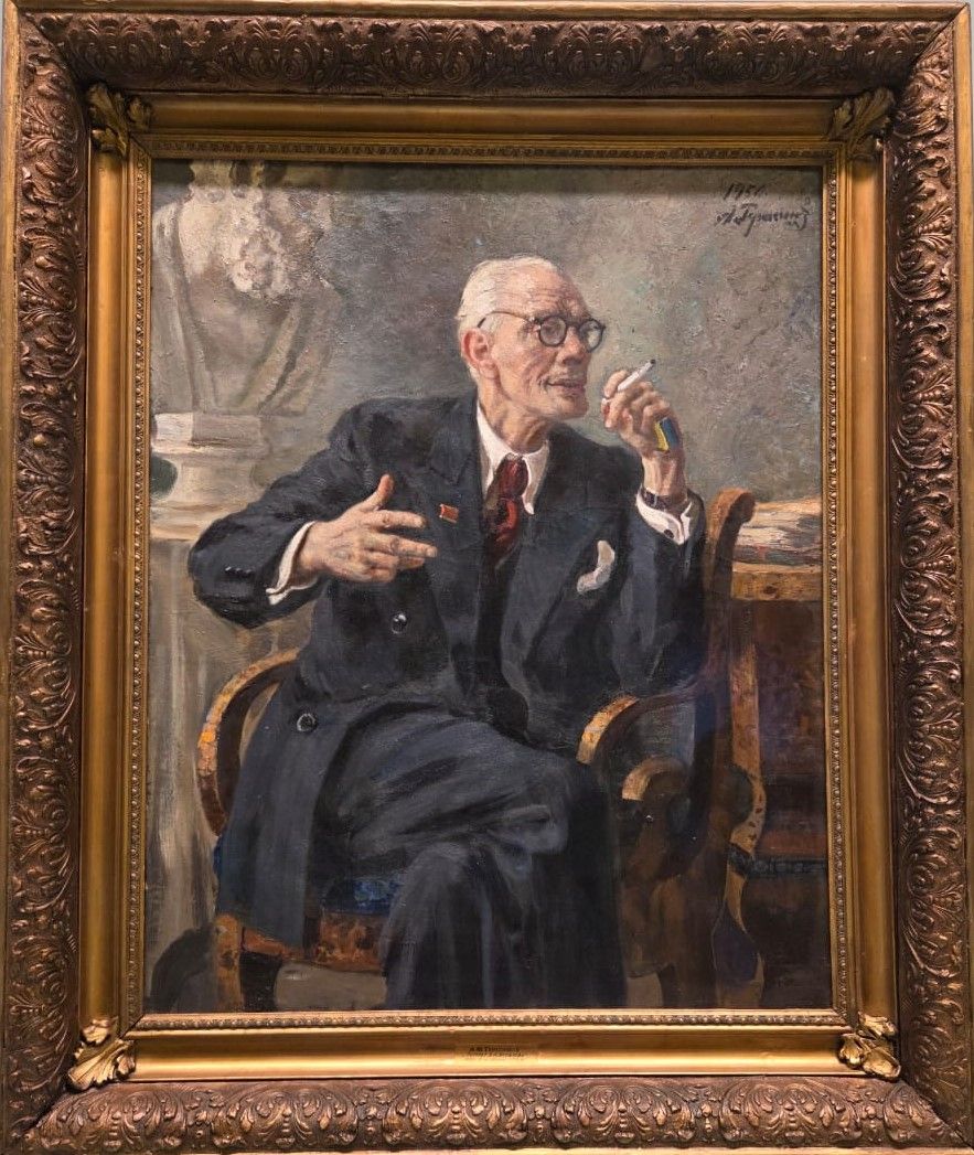 Александр Михайлович Герасимов. Портрет Б.И.Яковлева 1950. холст, масло