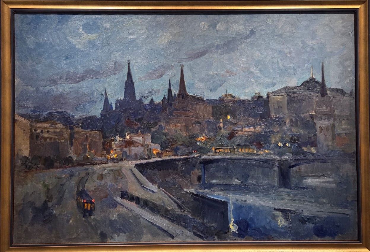 Александр Куприн. Старый Каменный мост. 1929 холст, масло