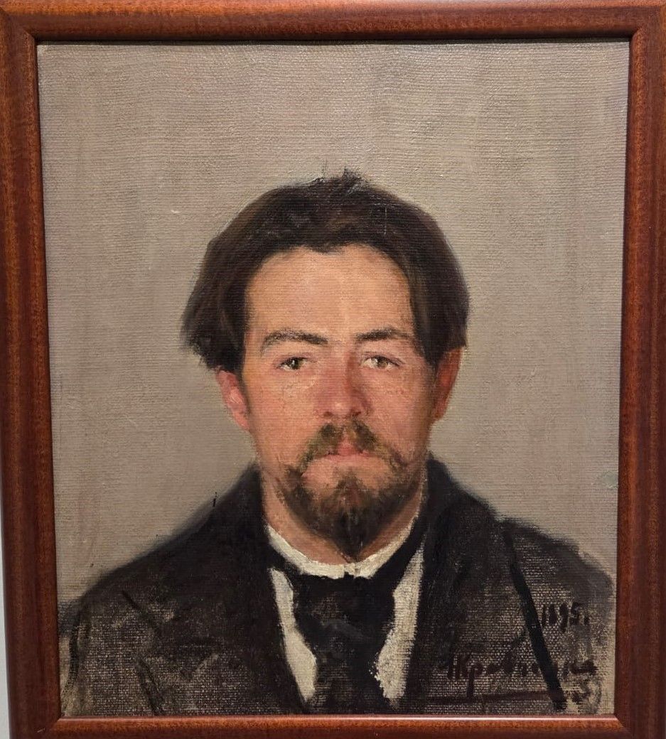 Николай Кравченко. Портрет Антона Павловича Чехова. 1895 холст, масло