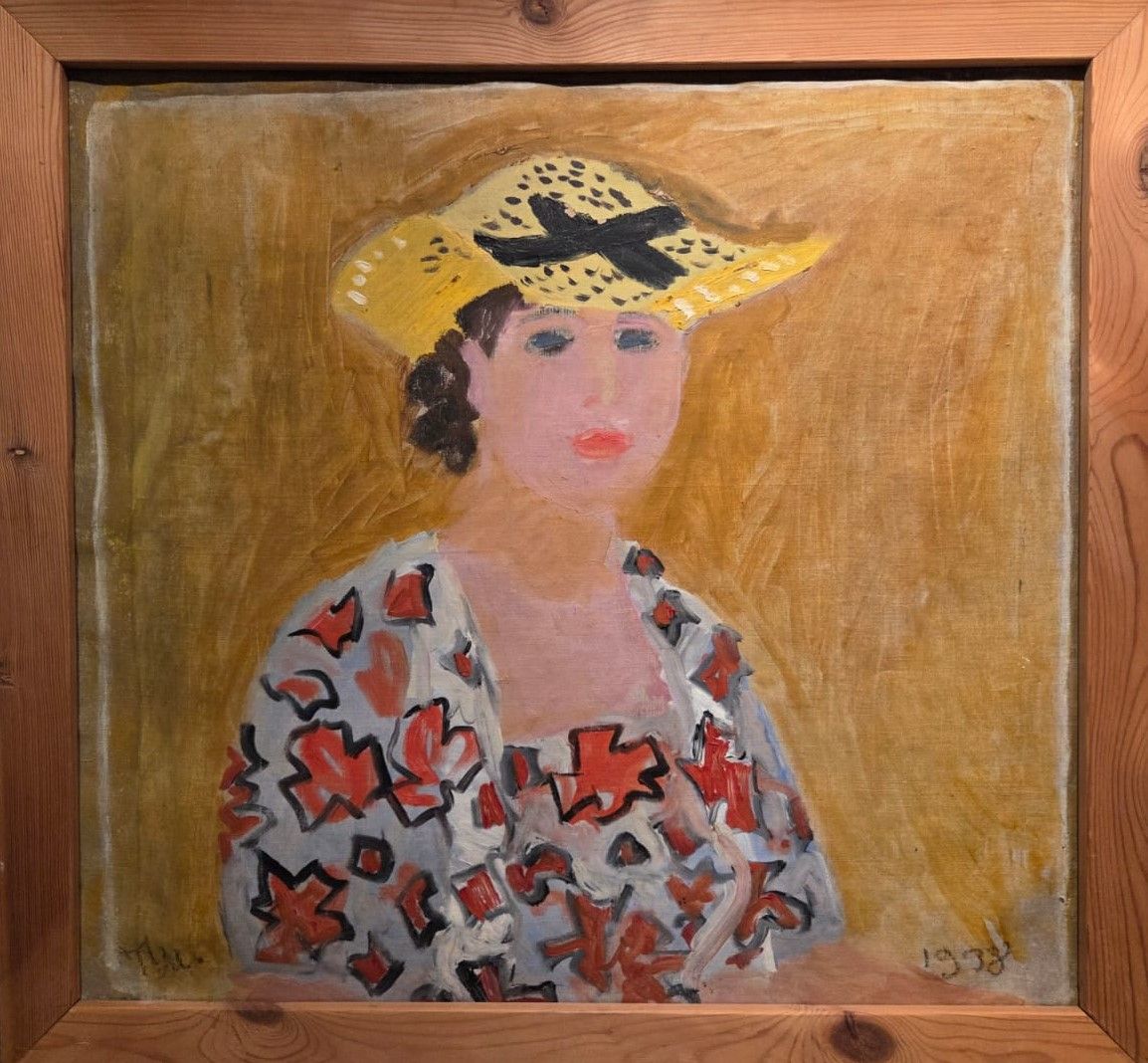 Т.А.Маврина Автопортрет в шляпке. 1938 холст, масло