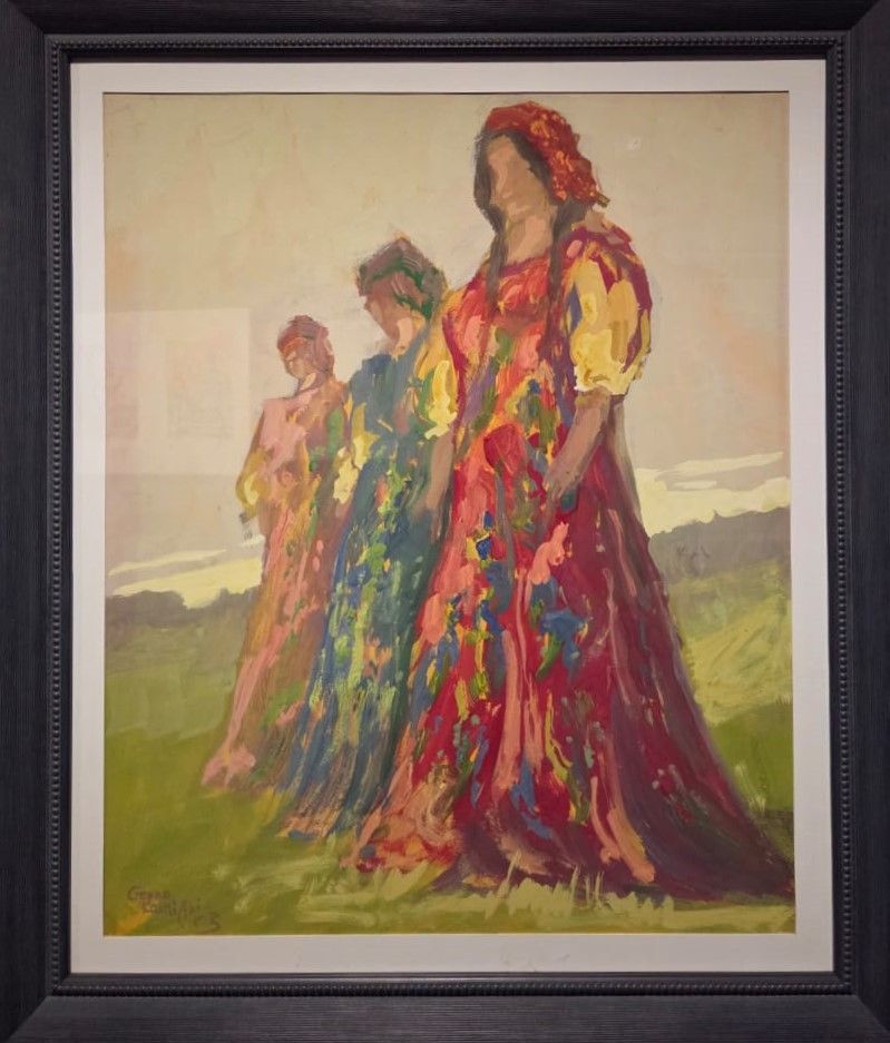 Г.П.Космиади Вера, Надежда, Любовь 1953 картон, темпера