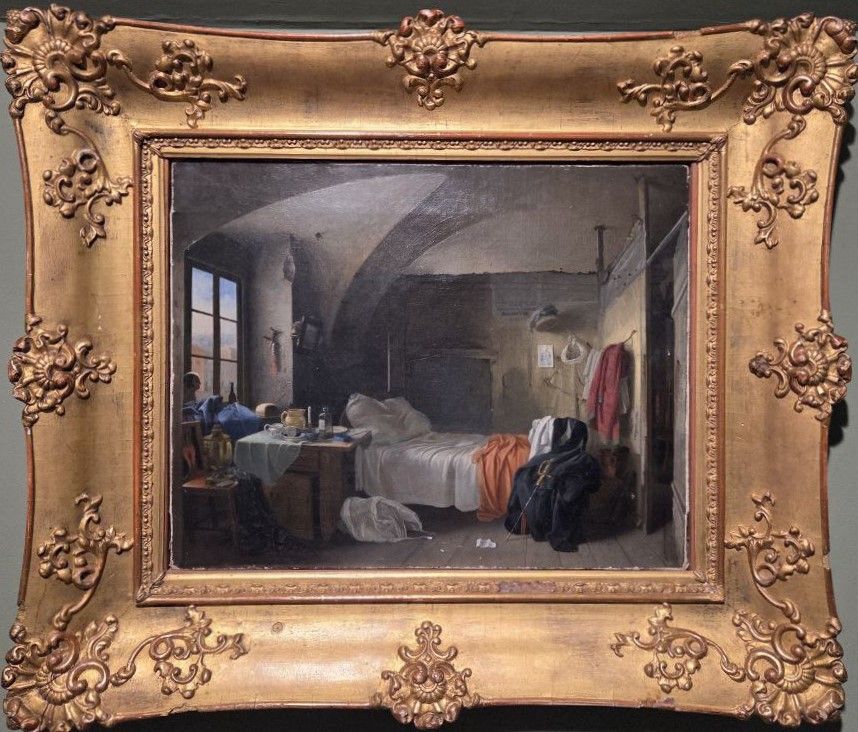 Волохов Д.П. Интерьер. Около 1855 холст, масло