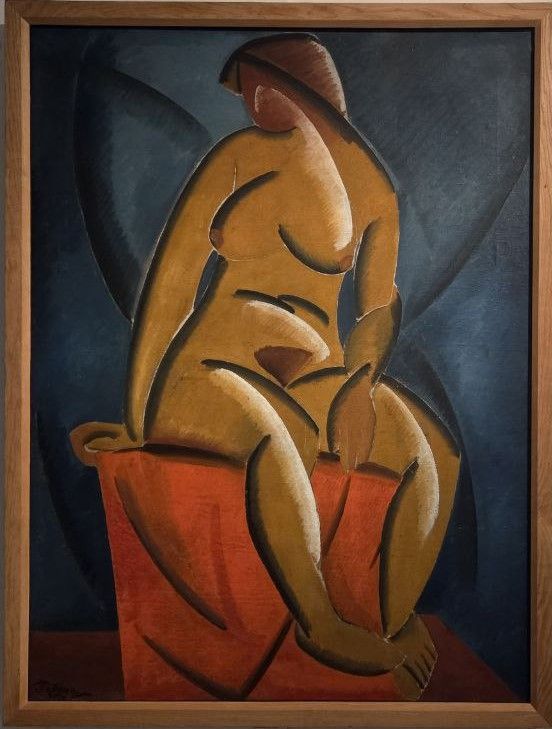 Владимир Татлин. Натурщица. 1913 холст, масло