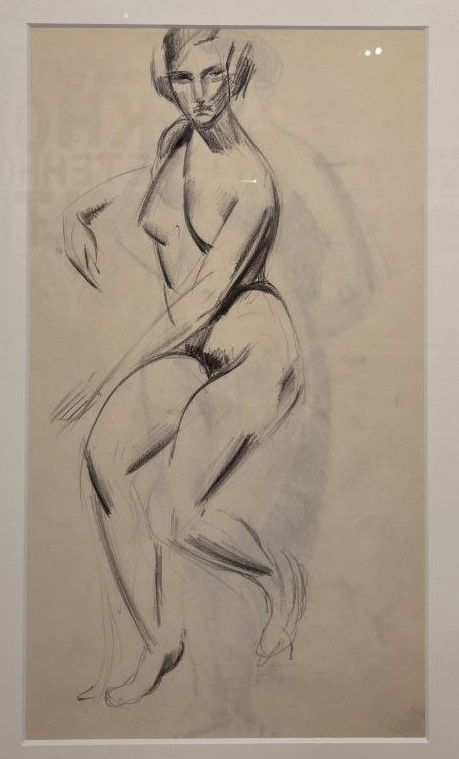 Владимир Татлин. Натурщица. 1911-1914 бумага, карандаш