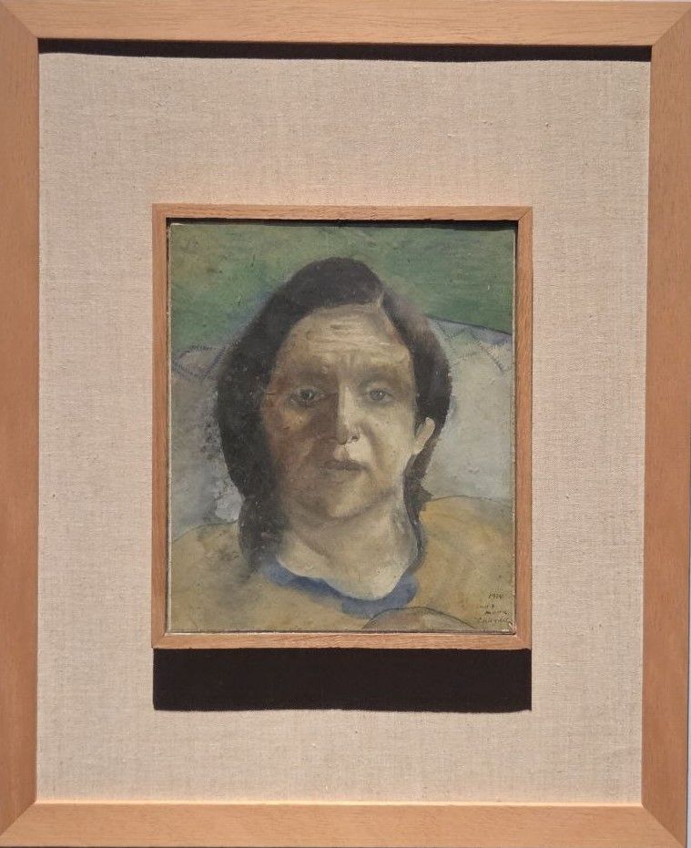 Мать. 1914 картон, гуашь, графитный карандаш