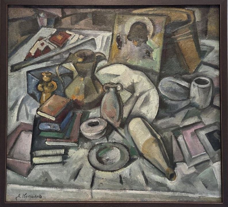Александр Куприн. Натюрморт с иконой. 1912. холст, масло