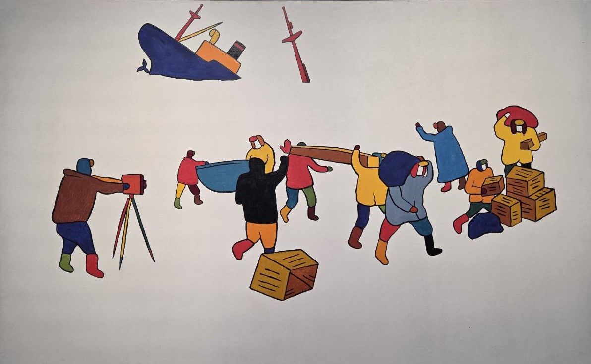 Олег Маслов Из серии "Челюскинцы" 1988