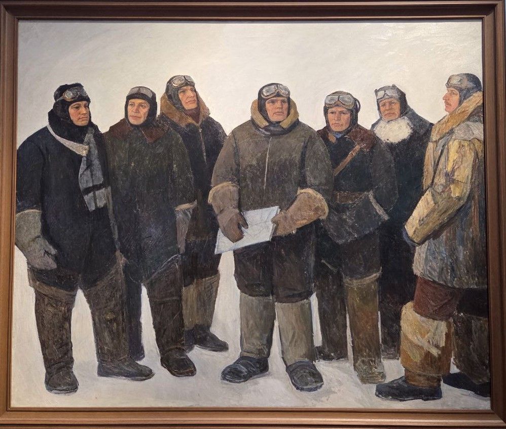 Фёдор Решетников. Первые герои. 1976 холст, масло