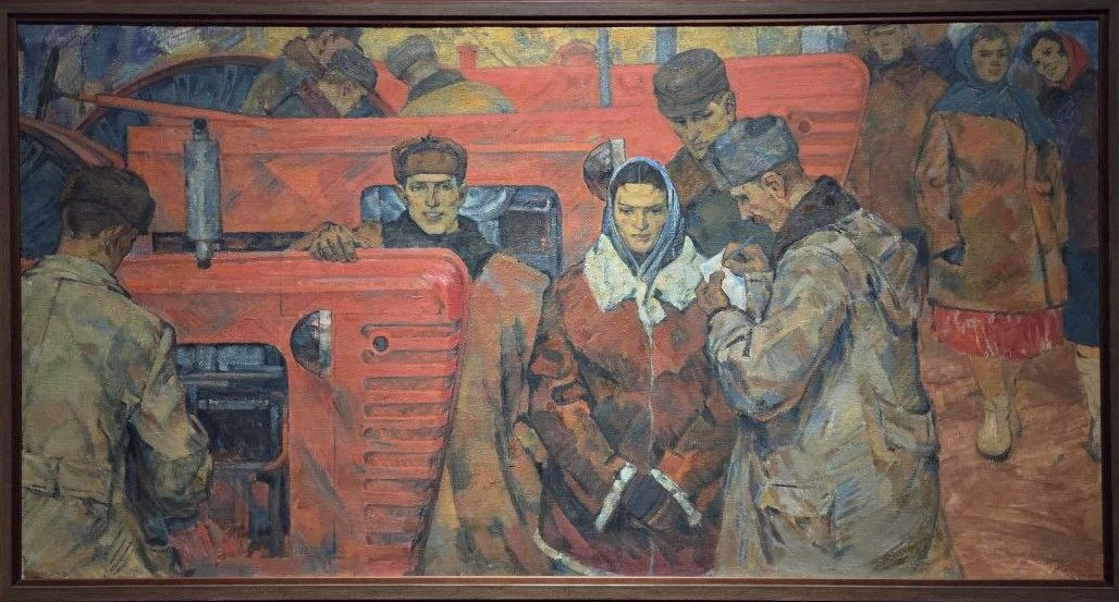 На ярмарке. 1960 холст, масло