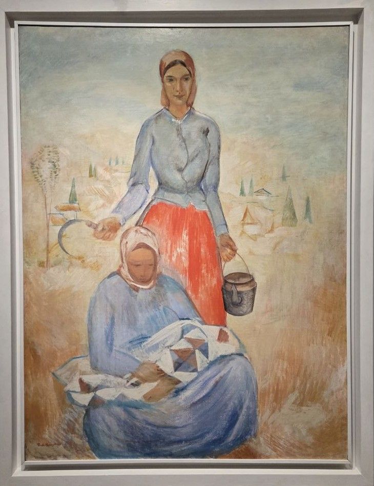 Павел Кузнецов Крестьянки 1926 холст, темпера