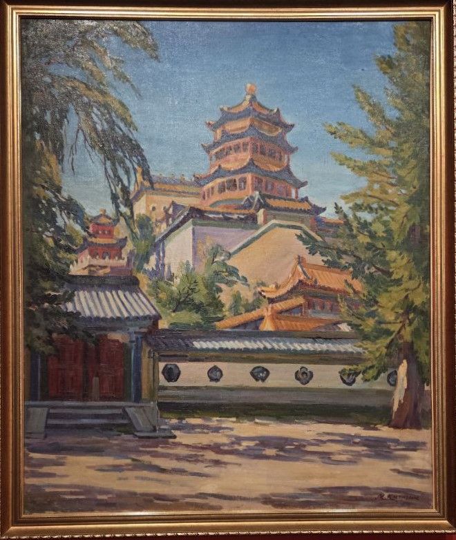 Михаил Кичигин. Летний дворец. холст, масло 1929-1932