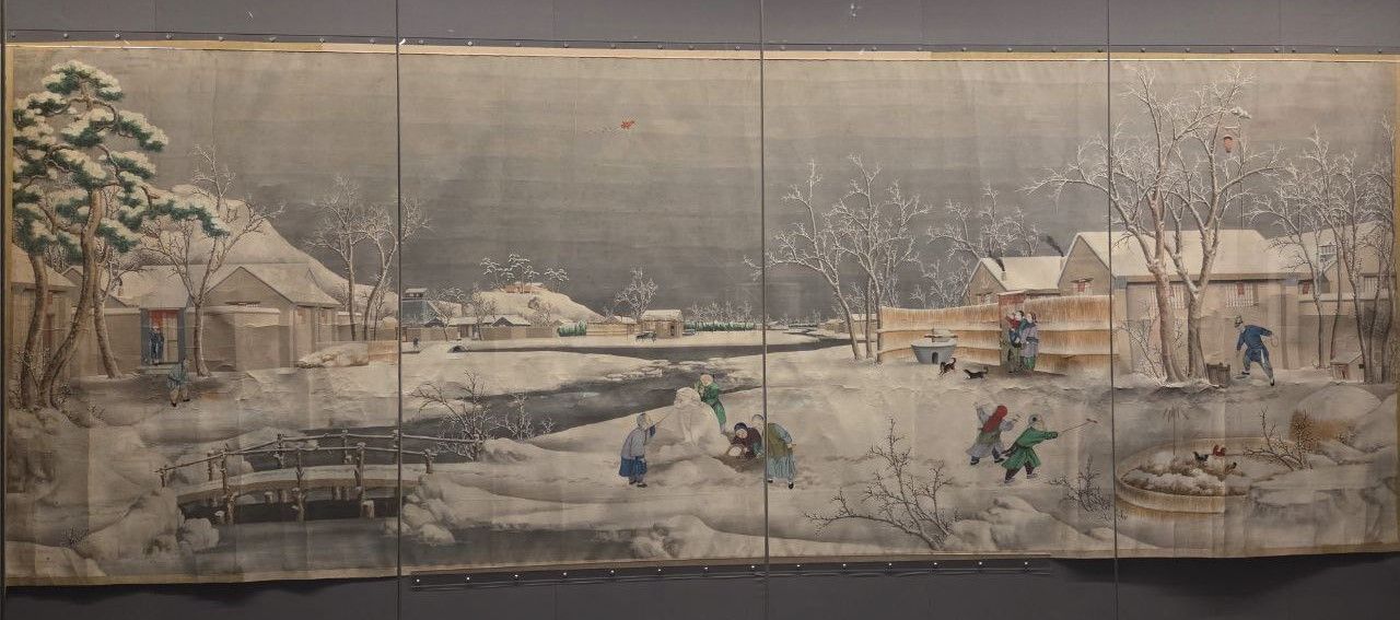 Урожайного года. Янлюцин 1890-1910-е Бумага, водяные краски, ксилография, раскраска