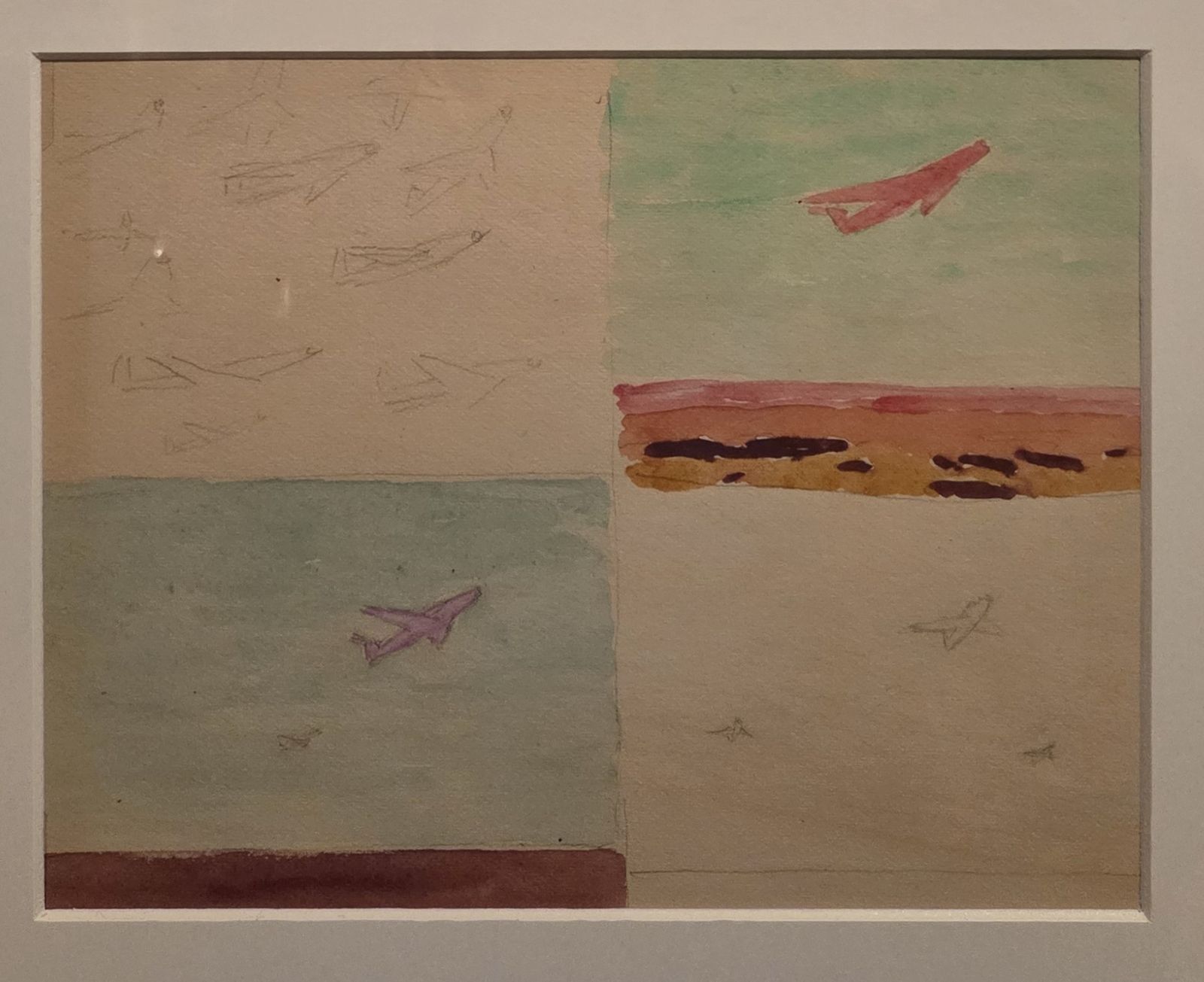 Андрей Юмашев. Самолёты 1930-е, 1940-е бумага, карандаш, акварель