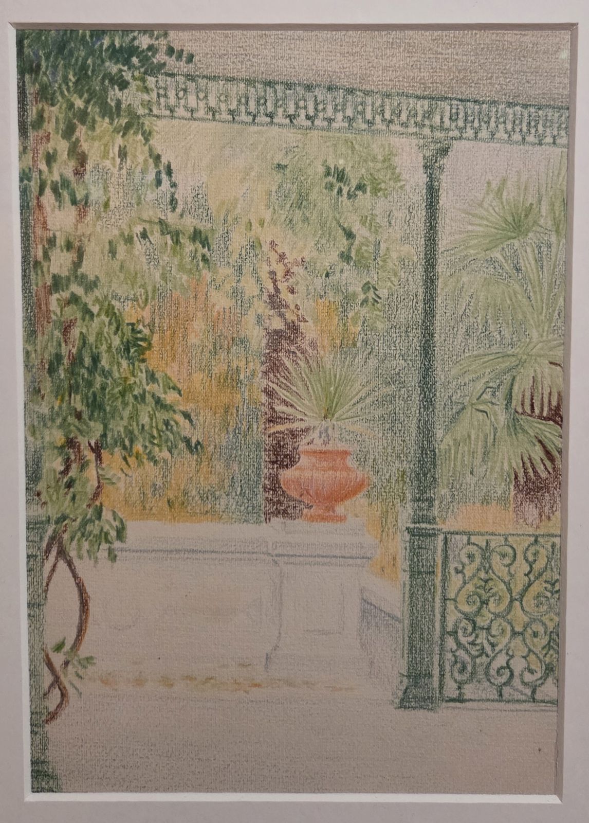 Андрей Юмашев. Крым. Парк. 1932 бумага, карандаш